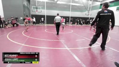 80 lbs Quarterfinal - Jett Kearney, The Best Wrestler vs Joshua Laney, Terminator Wrestling Academy