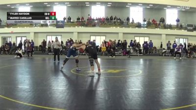 197 lbs Quarterfinal - Tyler Haydon, Wisconsin-Whitewater vs Mateo Casillas, Millikin