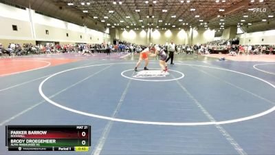 190C Champ. Round 1 - Brody Droegemeier, Alma-Wabaunsee HS vs Parker Barrow, Rockwall