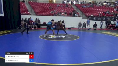 79 kg Cons 16 #2 - Christopher Mance III, Level Up Wrestling Center vs Lorenzo Norman, New Jersey