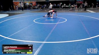 103 lbs Champ. Round 1 - Laiton Pingayak, Chevak vs Noah Demmitt, Redington Sr. Jr/Sr High School