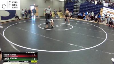 115 lbs. Cons. Round 2 - Rory Flores, Lafayette (Wildwood) vs Sofie Stawny, Willard