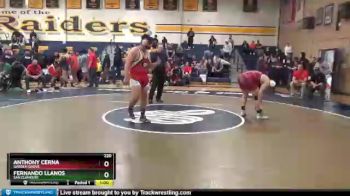 220 lbs Cons. Round 2 - Fernando Llanos, San Clemente vs Anthony Cerna, Garden Grove