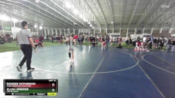 90 lbs Quarterfinal - Bowdee McPherson, Juab Wrestling Club (JWC) vs Elijah Nebeker, 208 Badgers