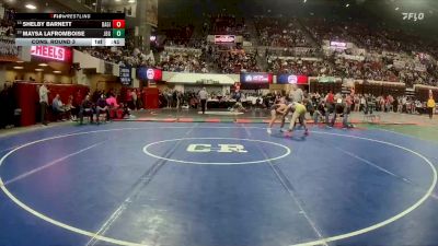 G - 120 lbs Cons. Round 3 - Maysa LaFromboise, Jefferson (Boulder) Girls vs Shelby Barnett, Baker Girls