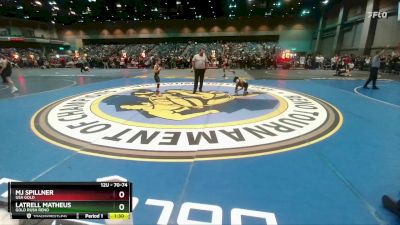 70-74 lbs Round 3 - Latrell Matheus, Gold Rush Reno vs Mj Spillner, USA GOLD