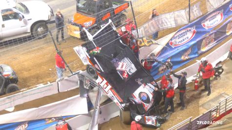 Darin Weisinger Crash Nearly Sends Car Off Track At Gateway Dirt Nationals