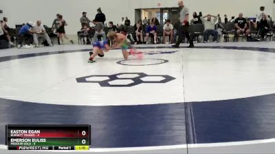 70 lbs Round 1 (6 Team) - Emerson Euliss, Missouri Gold vs Easton Egan, Burnett Trained