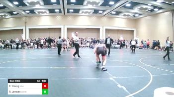 122 lbs Rr Rnd 2 - Zachary Young, Swamp Monsters vs Ragan Jensen, Warriors Of Christ