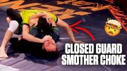 Ernaz Musabek Finishes A CLOSED GUARD SMOTHER Choke At The AIGA Qualifiers