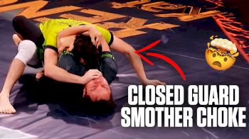 Ernaz Musabek Finishes A CLOSED GUARD SMOTHER Choke At The AIGA Qualifiers