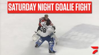 GOALIE FIGHT: Victor Ostman And Jake Barczewski - Kansas City Mavericks Vs Utah Grizzlies | ECHL