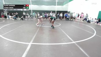 115 lbs Cons. Semi - A`shay White, Team Central Wrestling Club vs Olivia Gardner, Leavenworth Takedown Club