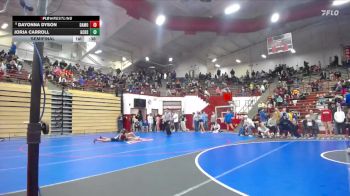 130 lbs Semifinal - Dayonna Dyson, Franklin Central Wrestling Club vs Jorja Carroll, Greenwood Community High Schoo