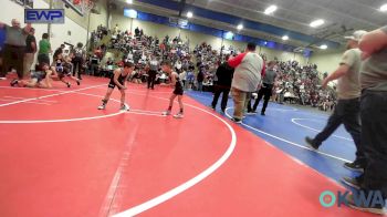 43 lbs Quarterfinal - Heston Hayes, Vinita Kids Wrestling vs Dawsyn Hawkins, Hulbert