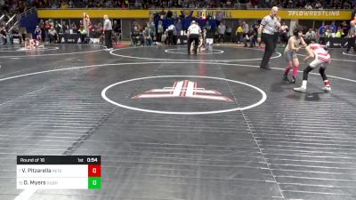 69 lbs Round Of 16 - Vita Pitzarella, Peters Township vs Olivia Myers, Hughesville