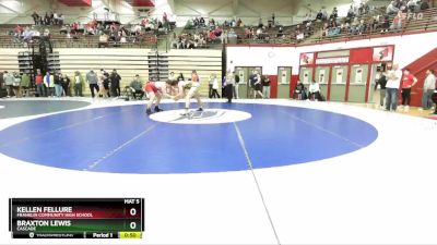 215 lbs Semifinal - Kellen Fellure, Franklin Community High School vs Braxton Lewis, Cascade