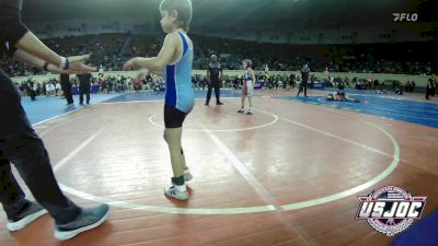 61 lbs Consi Of 4 - Rylee Russell, Texas Select Wrestling vs Jaysten Wolfe, Division Bell Wrestling