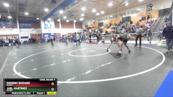 144 lbs Cons. Round 4 - Juel Martinez, Gilroy vs Dominic Bozanic, Gilroy