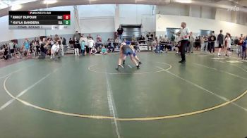 90-95 lbs Cons. Round 1 - Kayla Bandera, Blacksburg vs Emily Dufour, Rangers Wrestling Club