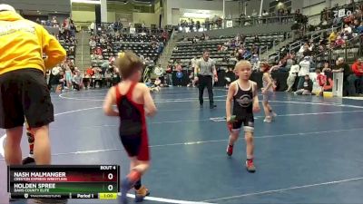 45 lbs Champ. Round 1 - Holden Spree, Davis County Elite vs Nash Malmanger, Creston Express Wrestling