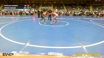 135 lbs Quarterfinal - Nickolas Valencia, Juggernaut Wrestling Club vs Adrian Canales, Nova Wrestling Club