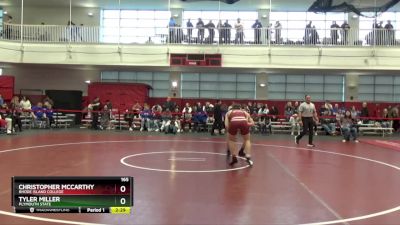 165 lbs Cons. Round 2 - Christopher McCarthy, Rhode Island College vs Tyler Miller, Plymouth State