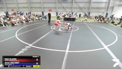 100 lbs Round 2 (6 Team) - Max Glaser, North Dakota Blue vs Ryan Hirchert, Team Idaho