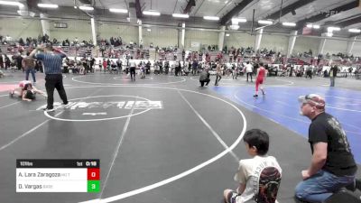 101 lbs Consi Of 4 - Damaris Vargas, Basehor Bobcats Wrestling vs Alisson Lara Zaragoza, No Team