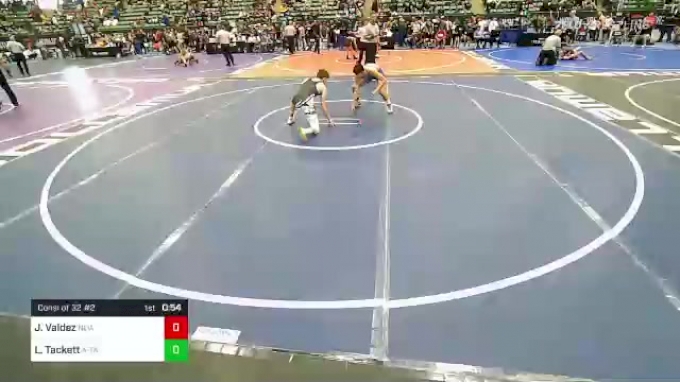 125 lbs Consi Of 32 #2 - Jonathan Valdez, New Mexico Outlaws vs Luie ...