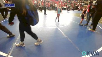 62 lbs Final - Lainey Cariker, Collinsville Cardinal Youth Wrestling vs Graycie Card, Tulsa Blue T Panthers