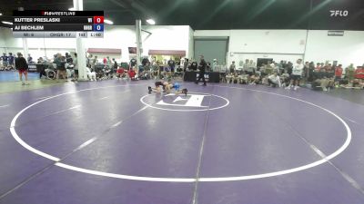 96 lbs Kutter Preslaski, Wisconsin vs AJ Bechlem, Ohio Gray