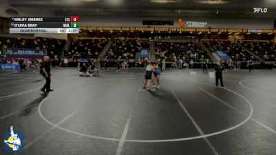 235 lbs Quarterfinal - O`livia Seay, Wahlert Catholic vs Kinley Jimenez, South Tama