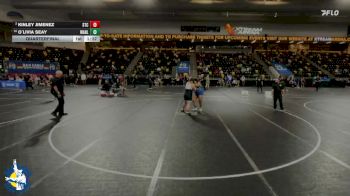 235 lbs Quarterfinal - O`livia Seay, Wahlert Catholic vs Kinley Jimenez, South Tama