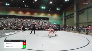 113 lbs Consi Of 8 #2 - Lander Bosh, Mountain Ridge High School vs Tyler Capps, Pomona