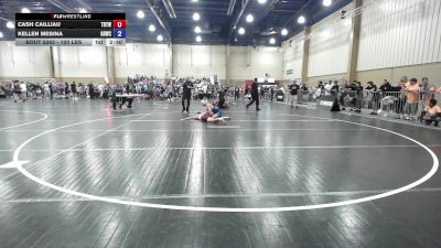 120 lbs Quarterfinal - Cash Cailliau, Tampa Bay Tigers Wrestling vs Kellen Mesina, Golden Bears Wrestling Club