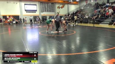 175 lbs Cons. Semi - John Kahar-Bacho, Iowa City, City High vs Skyler Bickford, Cedar Rapids Kennedy