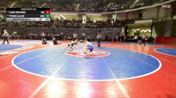132-1A Quarterfinal - Lane Broome, Trion vs TYSON ALLEN, Commerce Hs