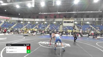 157 lbs Consi Of 8 #1 - Roberto Macias, Hays WC vs Rylan Landin, Holdrege WC