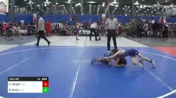 65 lbs Consi Of 8 #1 - Uryah Wright, Alber Athlectics vs Braxton Brink, Hard Drive WC