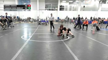 96 lbs 3rd Place - Samuel Casucci, Peak WC vs Cameron Costa Rebello, Top Flight Wr Ac