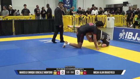 Micah Alan Brakefield vs Marcelo Enrique Gonzalez Montoro 2026 Pan IBJJF Jiu-Jitsu No-Gi Championship