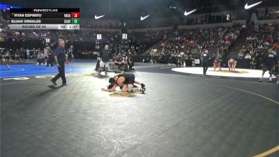 144 lbs Round Of 64 - Ryan Espiritu, Vacaville (SJ) vs Elijah Ornales, Clovis North (CS)