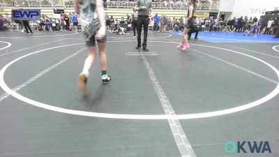 80-85 lbs Quarterfinal - Payton Mccall, Broken Arrow Wrestling Club vs Kataleena Carter, HBT Grapplers