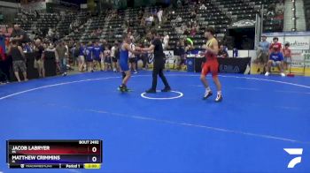 125 lbs 7th Place Match - Jacob LaBryer, PA vs Matthew Crimmins, IA