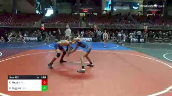 102 lbs Rr Rnd 1 - Robert Meza, Black Fox vs Nathanial Higgins, Cheyenne Mountain WC