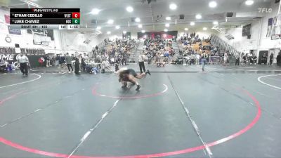 165 lbs Quarterfinal - Luke Chavez, Rosemead vs Ethan Cedillo, Westminster