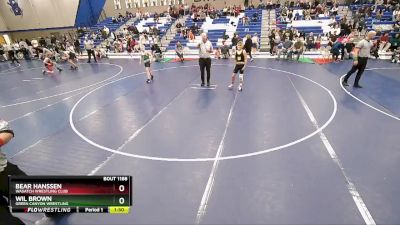 96 lbs Cons. Semi - Bear Hanssen, Wasatch Wrestling Club vs Wil Brown, Green Canyon Wrestling