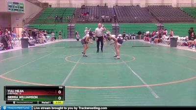 110 lbs 2nd Wrestleback (8 Team) - Yuli Mejia, Chestatee vs Sierra Williamson, Greenbrier