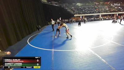 92 lbs Champ. Round 1 - Garrett Lansink, Ubasa Wrestling Academy vs Conall Dunlay, McDominate Training Center